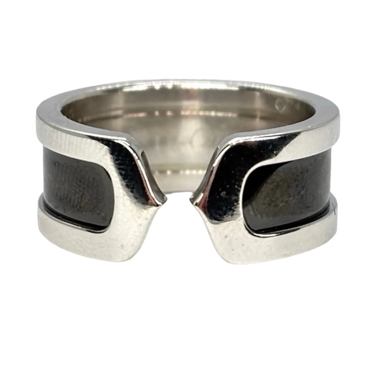 Bague Bandeau CARTIER "C de Cartier" en or blanc - Image 4