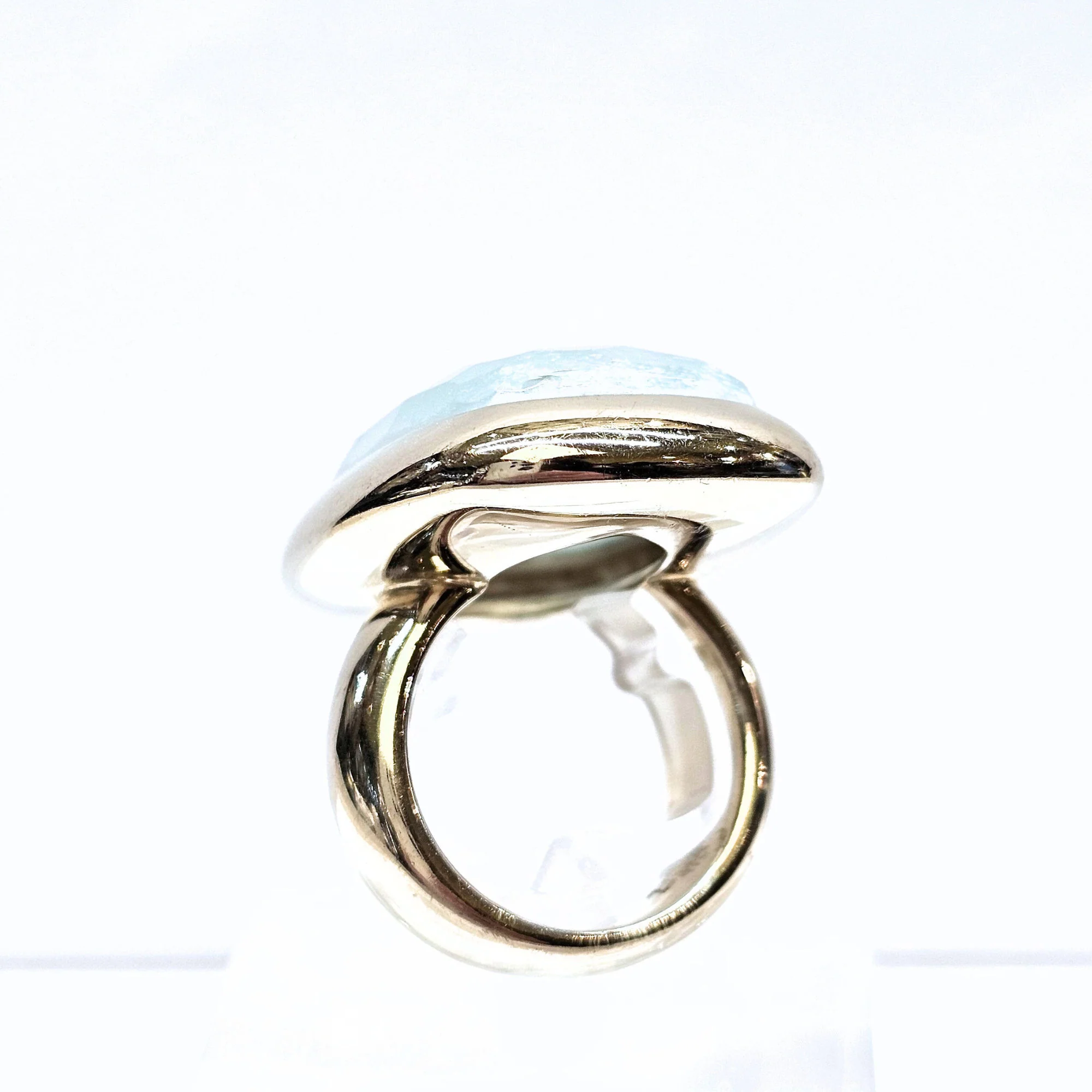 Bague Pomellato en or blanc 18 carats et aigue-marine EU50 - Image 2
