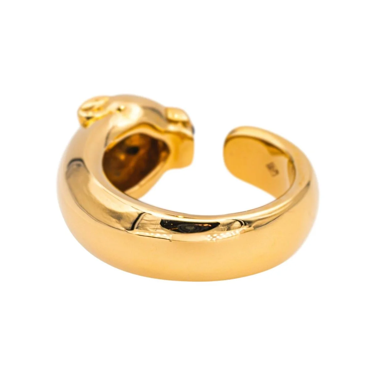 Bague CARTIER "Panthère" en or jaune, tsavorites et onyx - Image 5