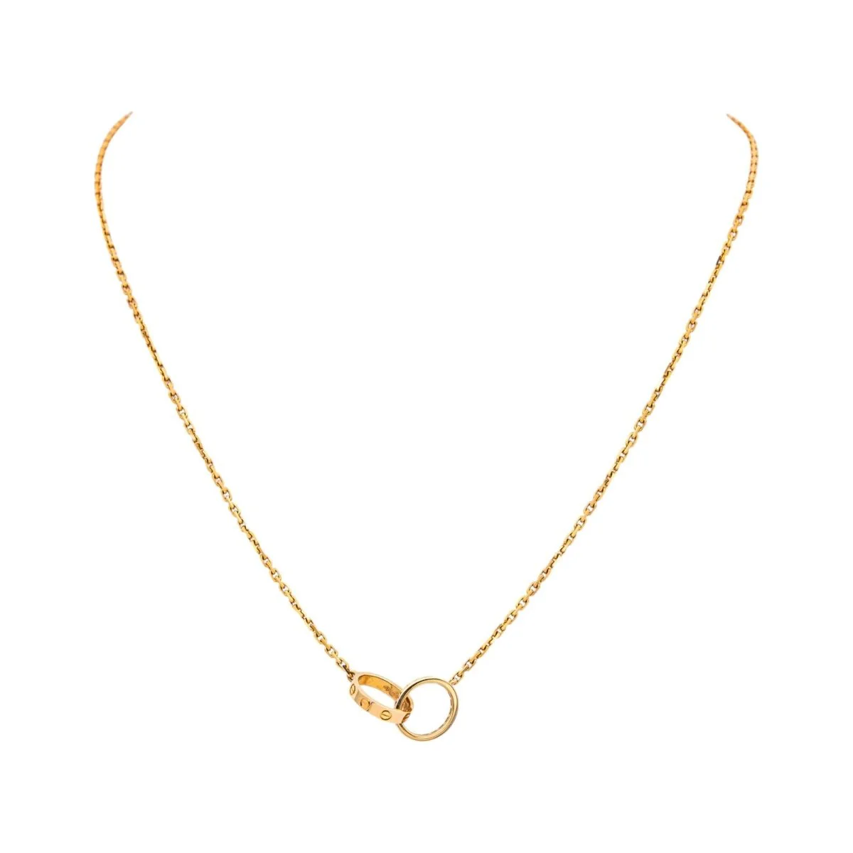 Collier Pendentif CARTIER "Love" en or rose et diamants