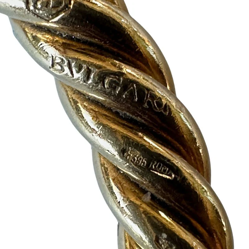 Bracelet Jonc BULGARI en or jaune, améthyste et quartz de rutile - Image 3