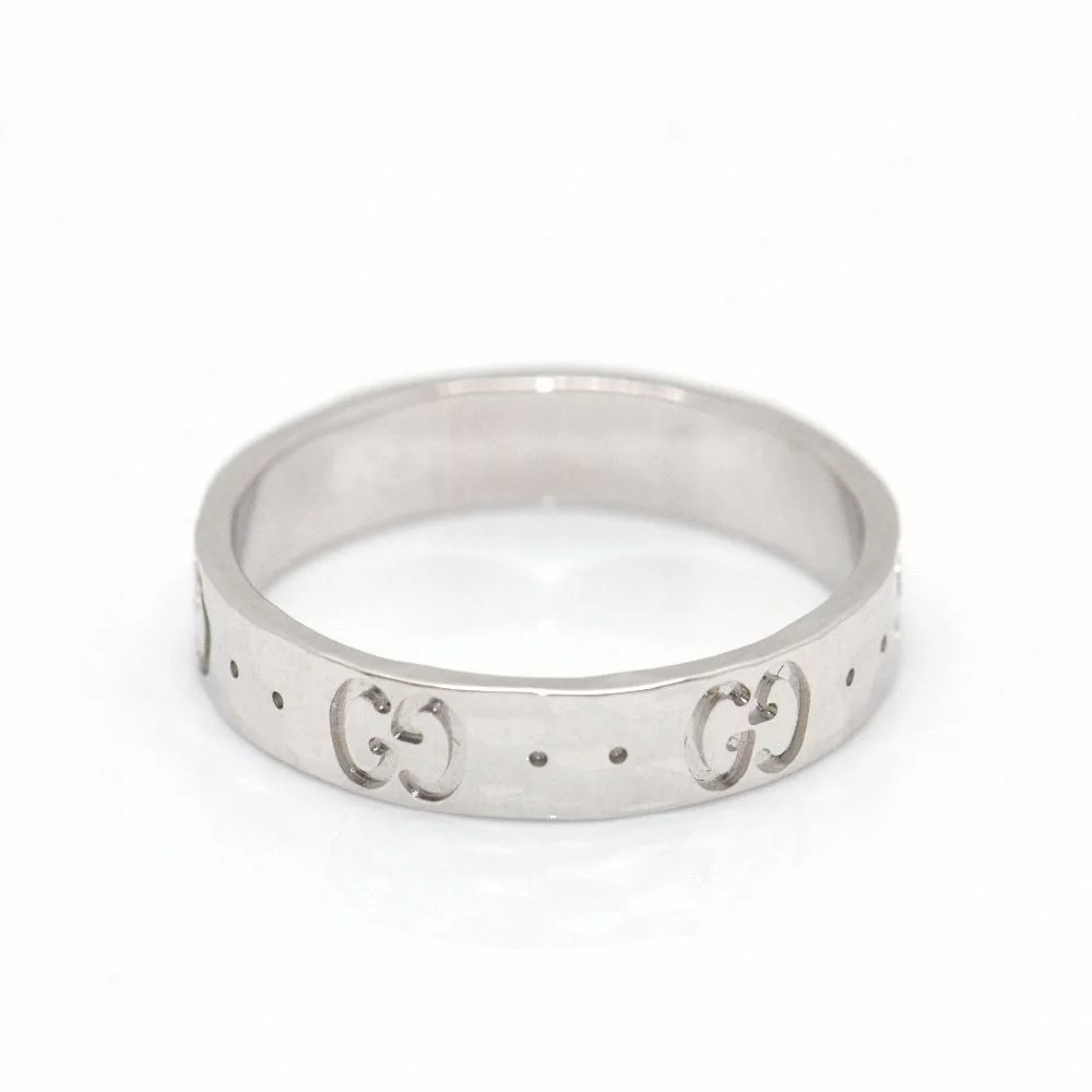 Bague GUCCI "Icon" en or blanc