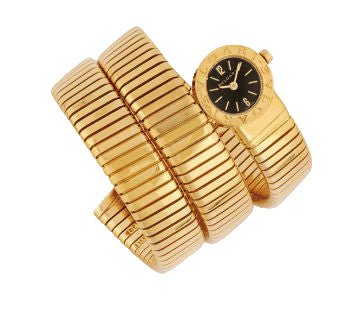 Montre BULGARI, "Serpenti" en or jaune