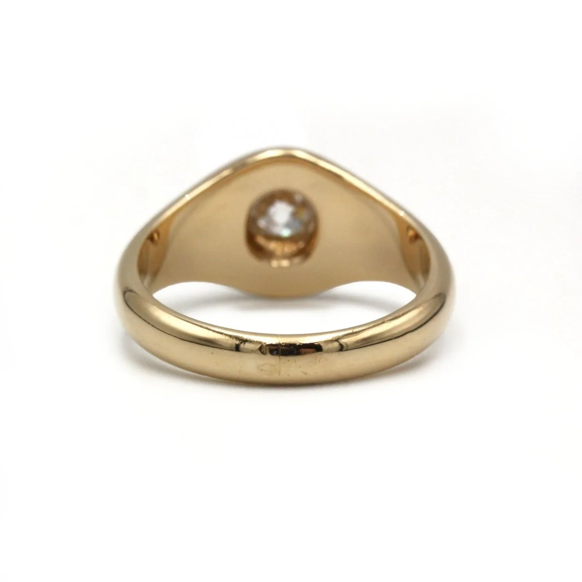 Bague en or jaune et diamant - Image 3