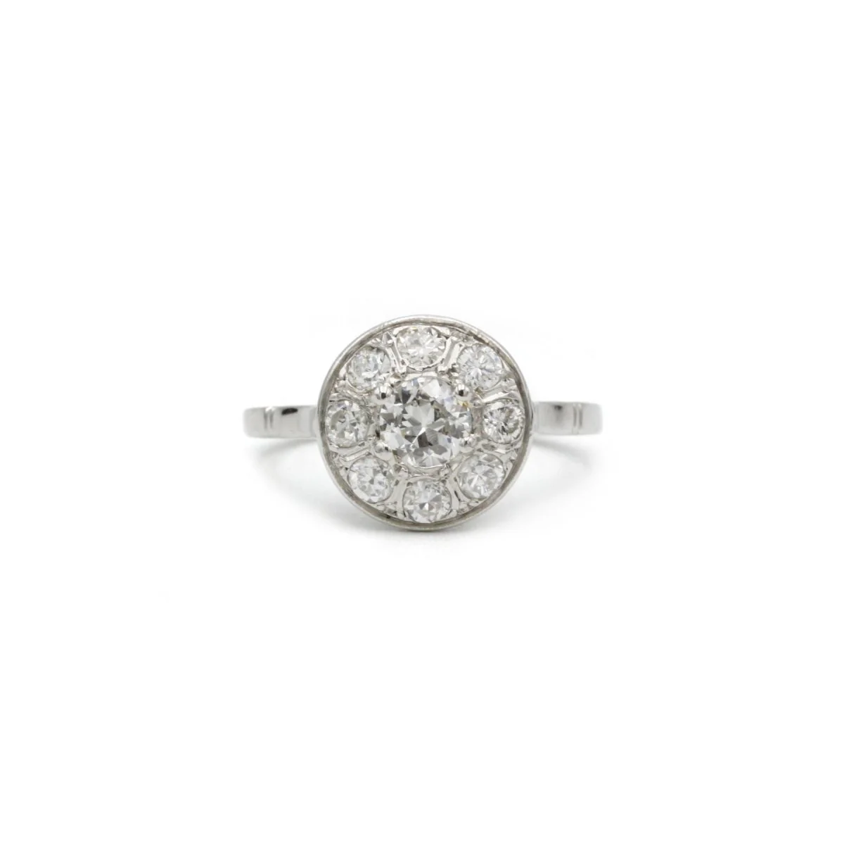 Bague - Or, Platine & Diamants