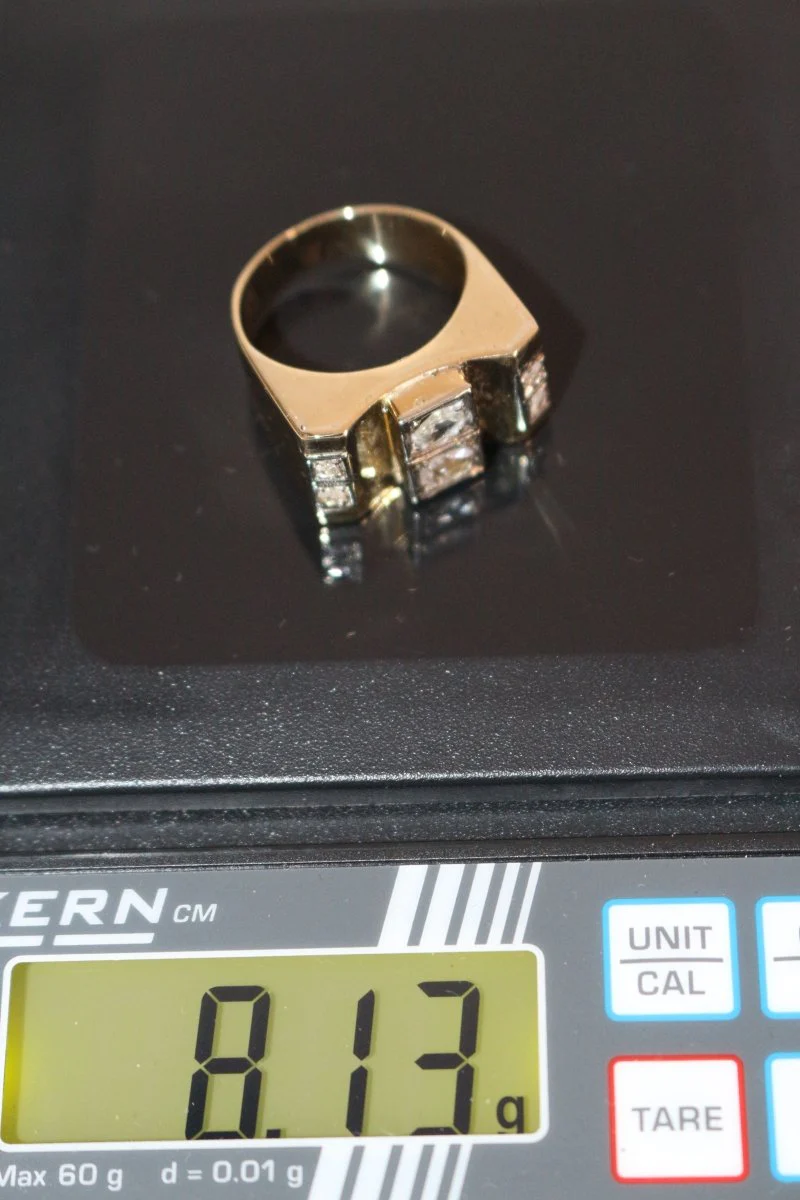 Bague Tank Diamants Taille Rose - Image 11
