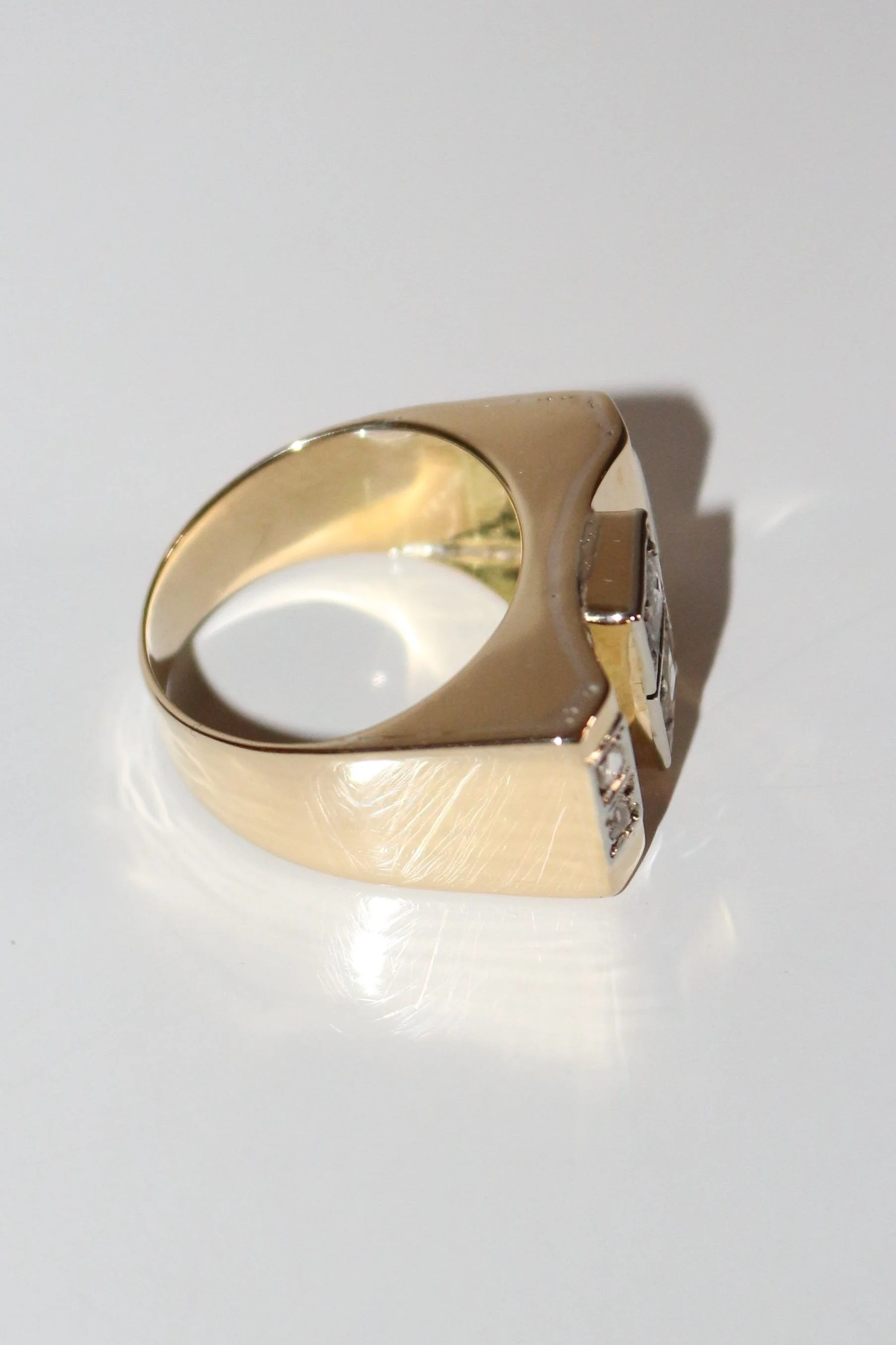 Bague Tank Diamants Taille Rose - Image 3