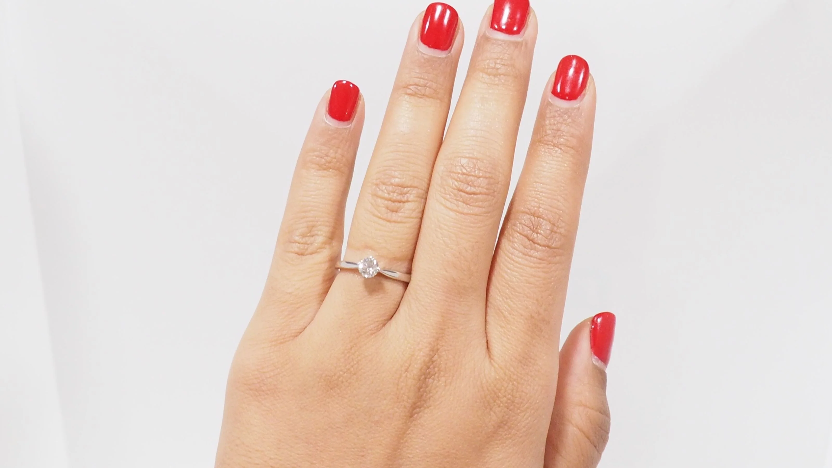 Bague solitaire diamant certifié GIA (0,51carat) or blanc - Image 7
