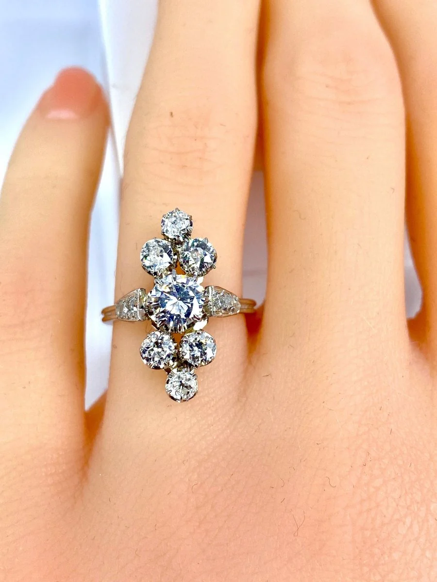 Bague en or blanc 18 carats en diamants - Image 11