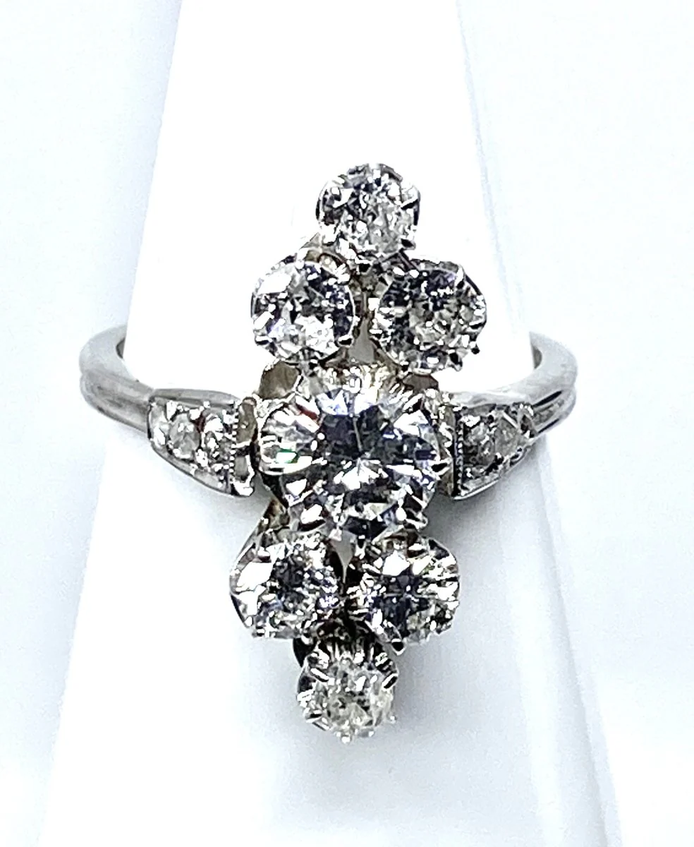 Bague en or blanc 18 carats en diamants - Image 12