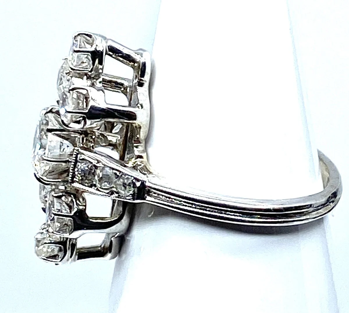 Bague en or blanc 18 carats en diamants - Image 13