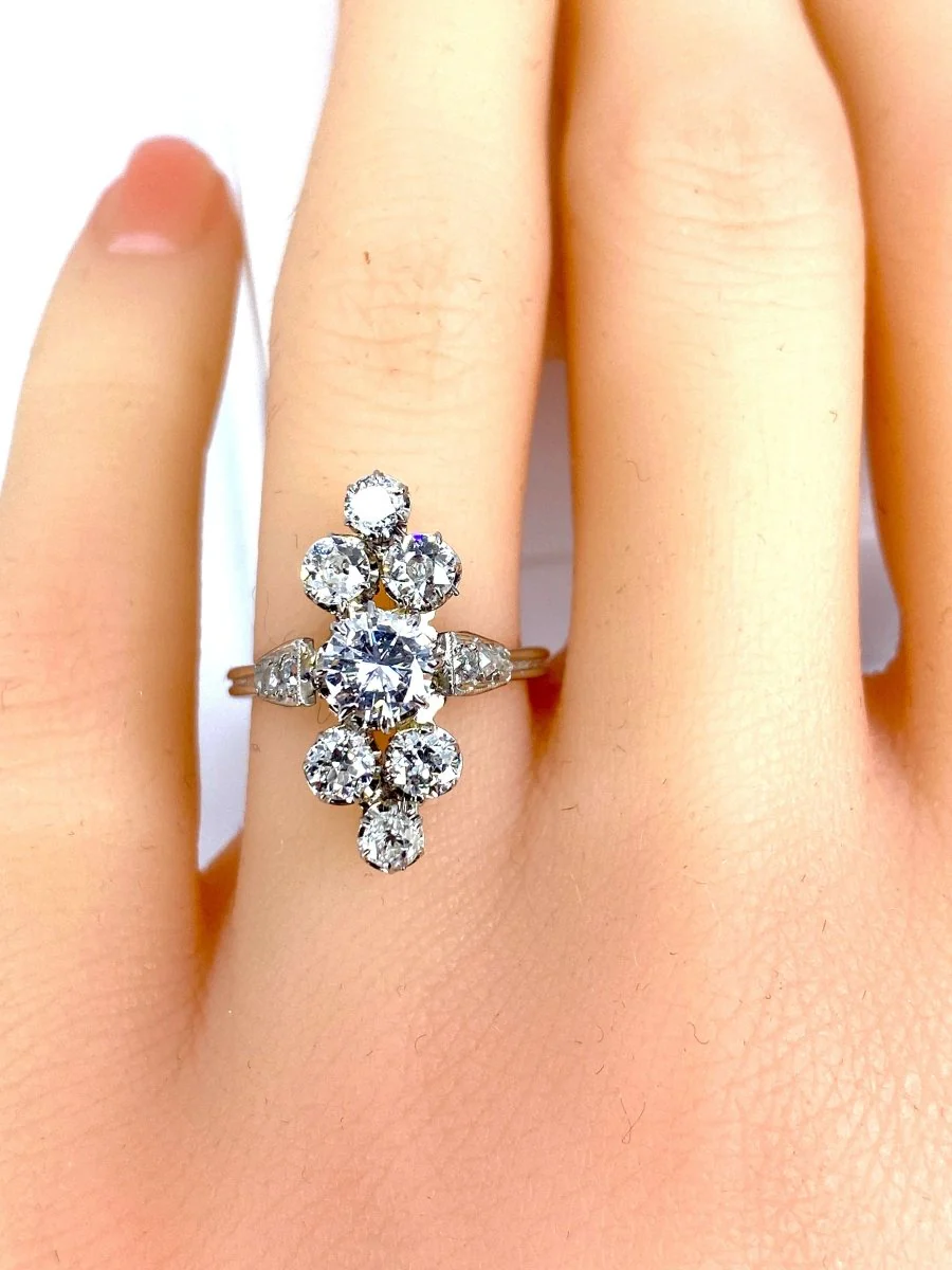 Bague en or blanc 18 carats en diamants - Image 15