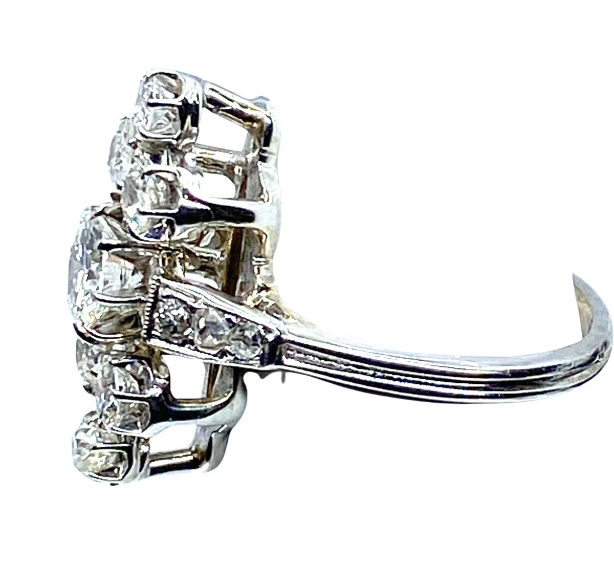 Bague en or blanc 18 carats en diamants - Image 2