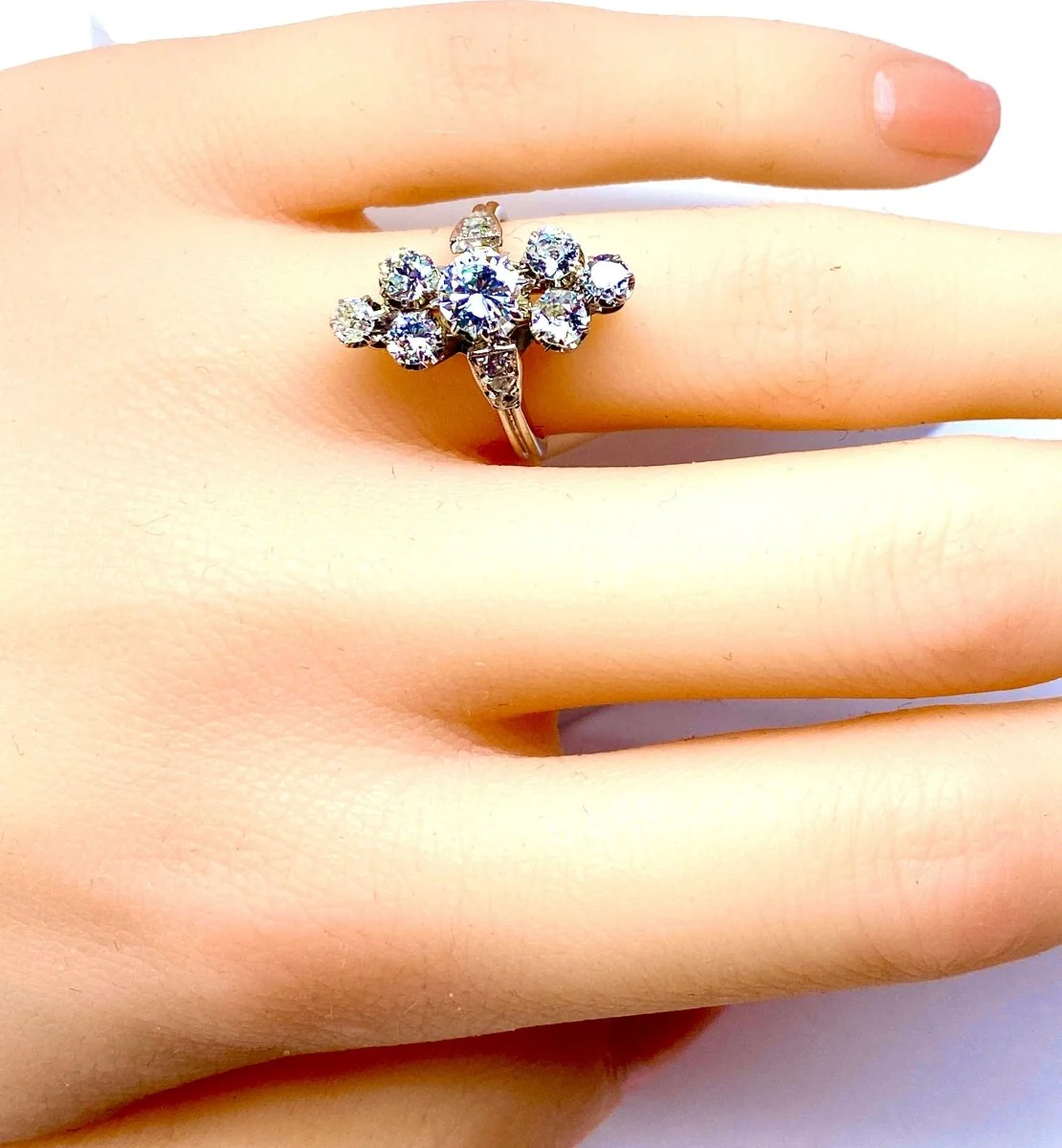 Bague en or blanc 18 carats en diamants - Image 5