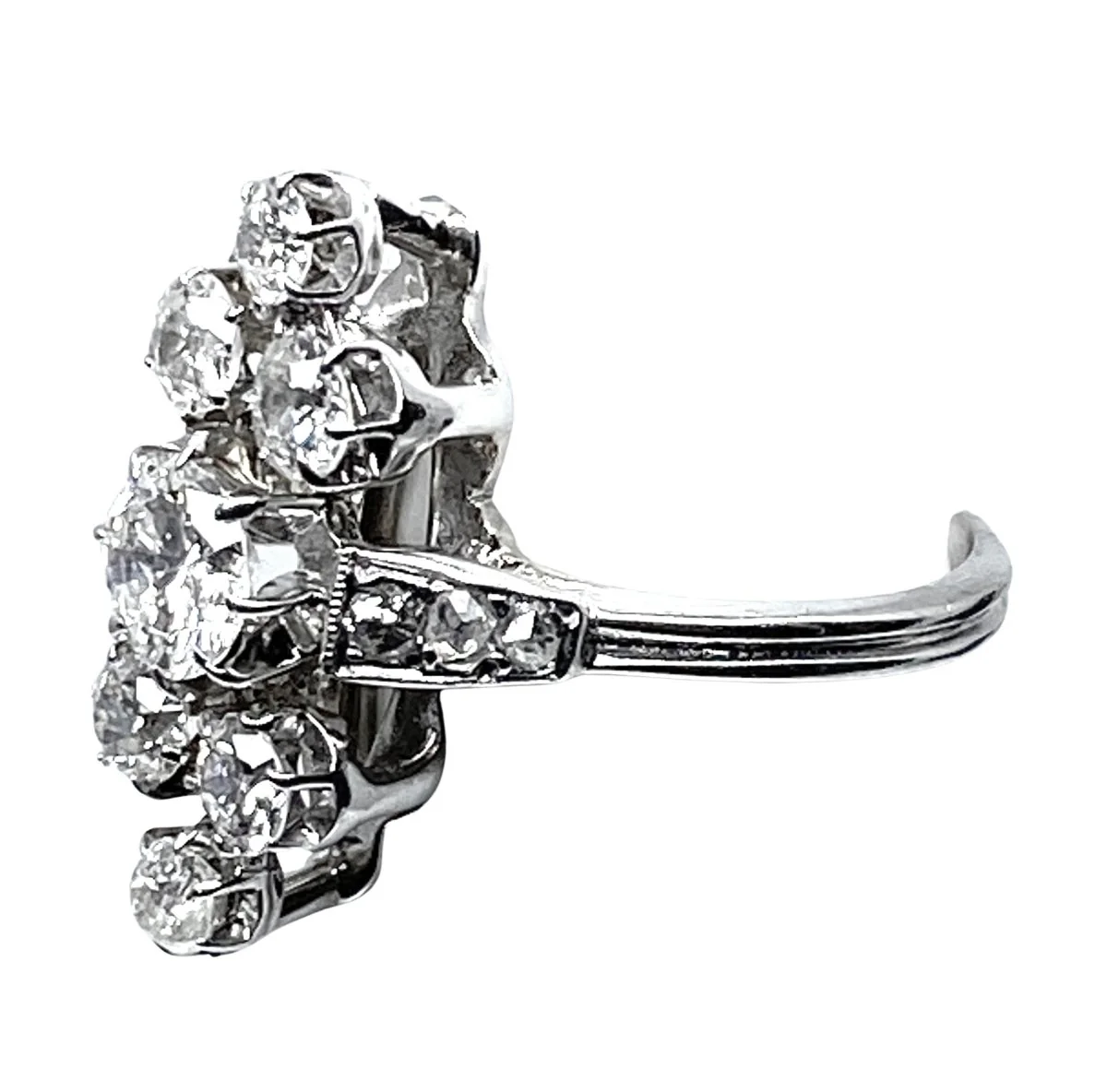 Bague en or blanc 18 carats en diamants - Image 6