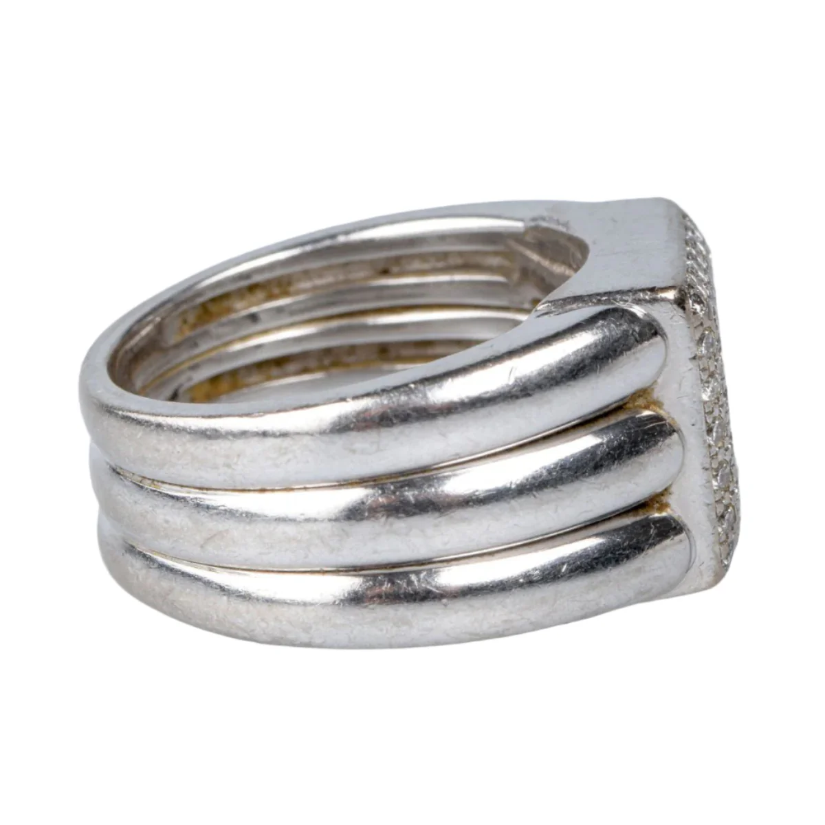Bague CHOPARD en or blanc et diamants - Image 3