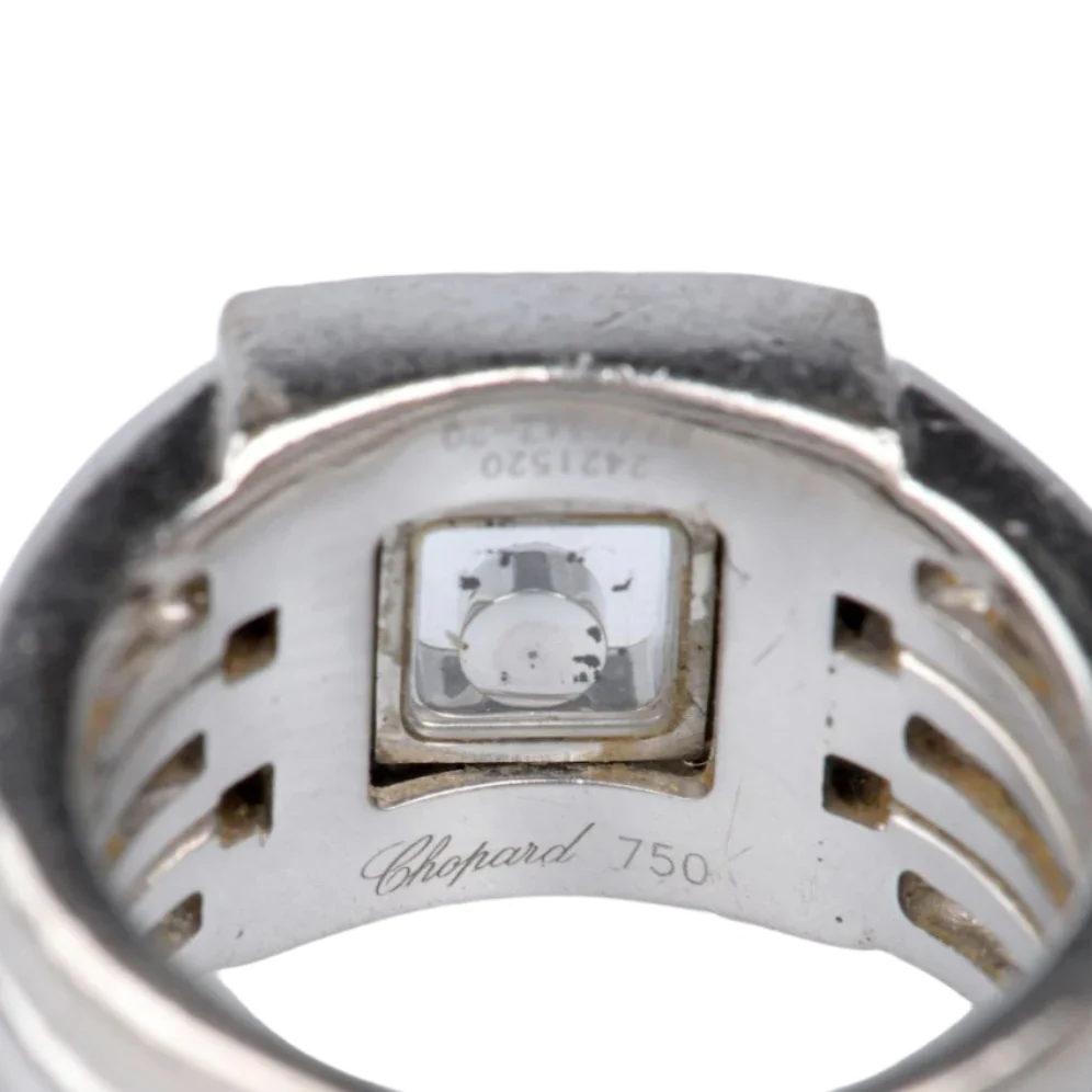 Bague CHOPARD en or blanc et diamants - Image 8