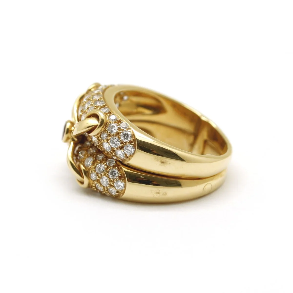 Bague - Or, Diamants et Rubis - Image 2