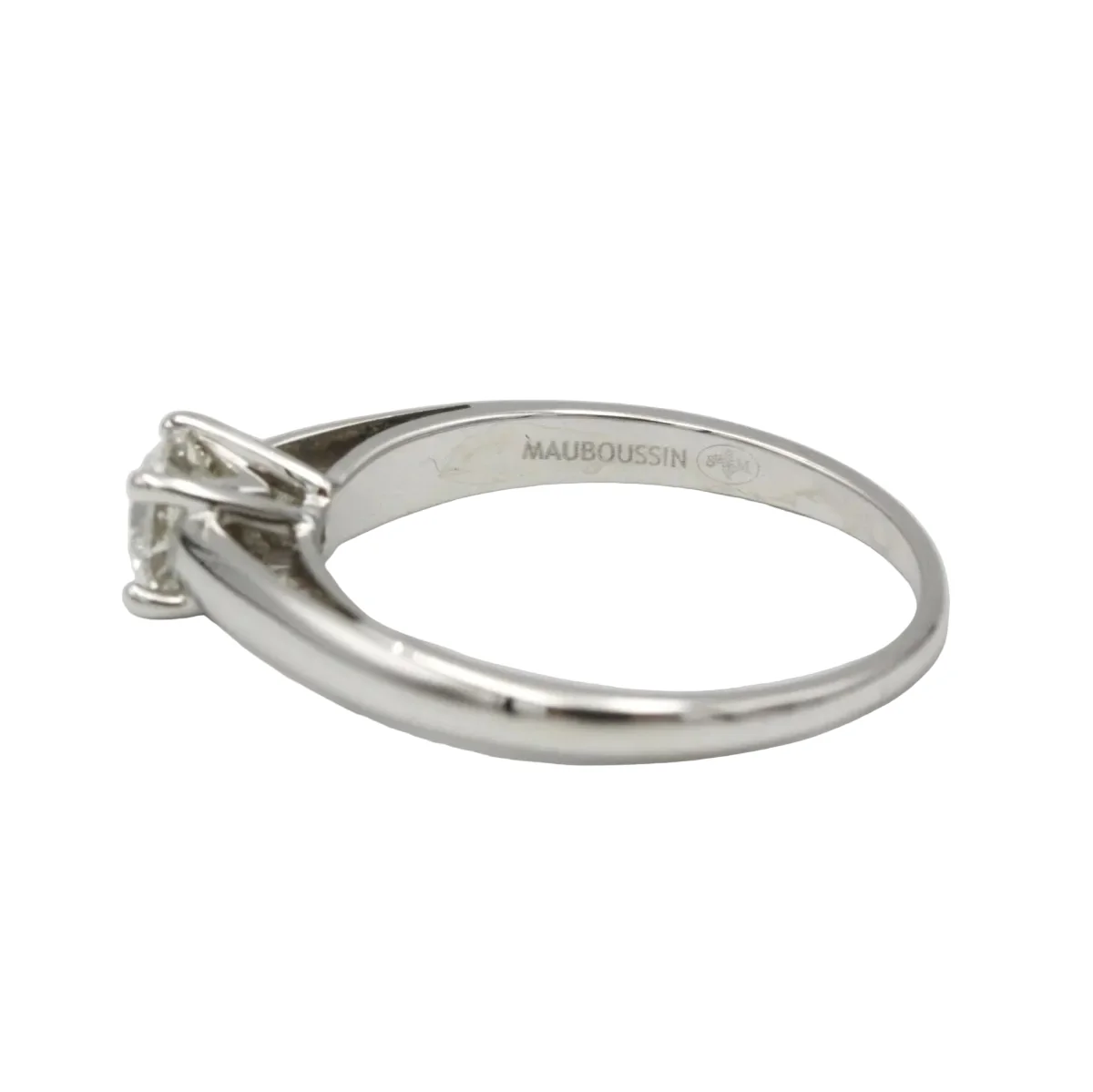 Bague Solitaire MAUBOUSSIN en or blanc et diamant - Image 4