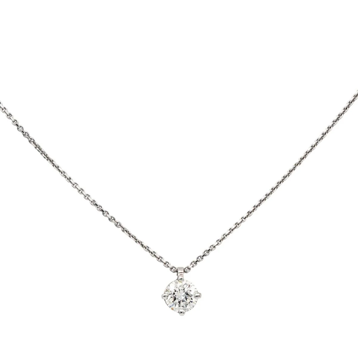 Collier Pendentif en or blanc et diamant - Image 3