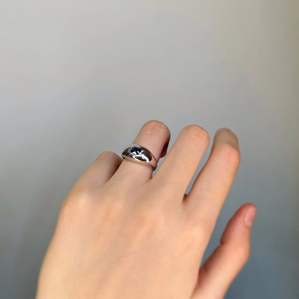 Bague - Or & Saphir - Image 4