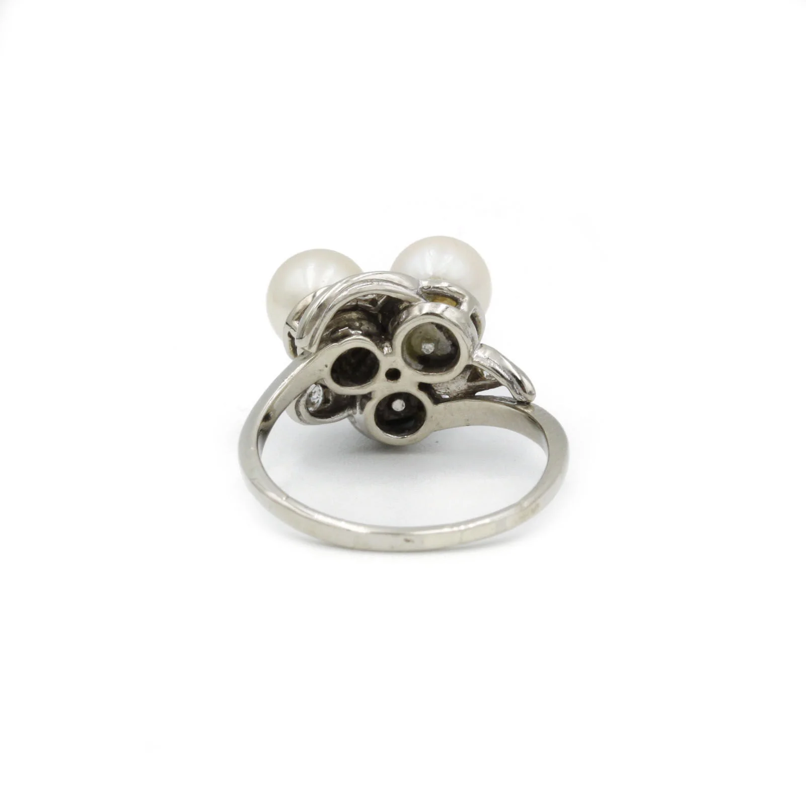 Bague - Or, diamants & perles - Image 2