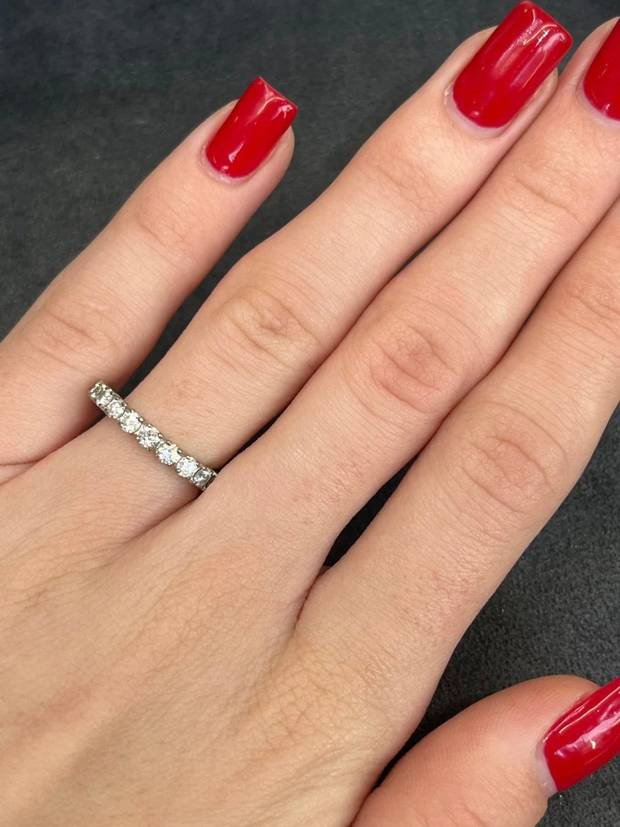 Demi Alliance or et diamants 0,72 ct - Image 2