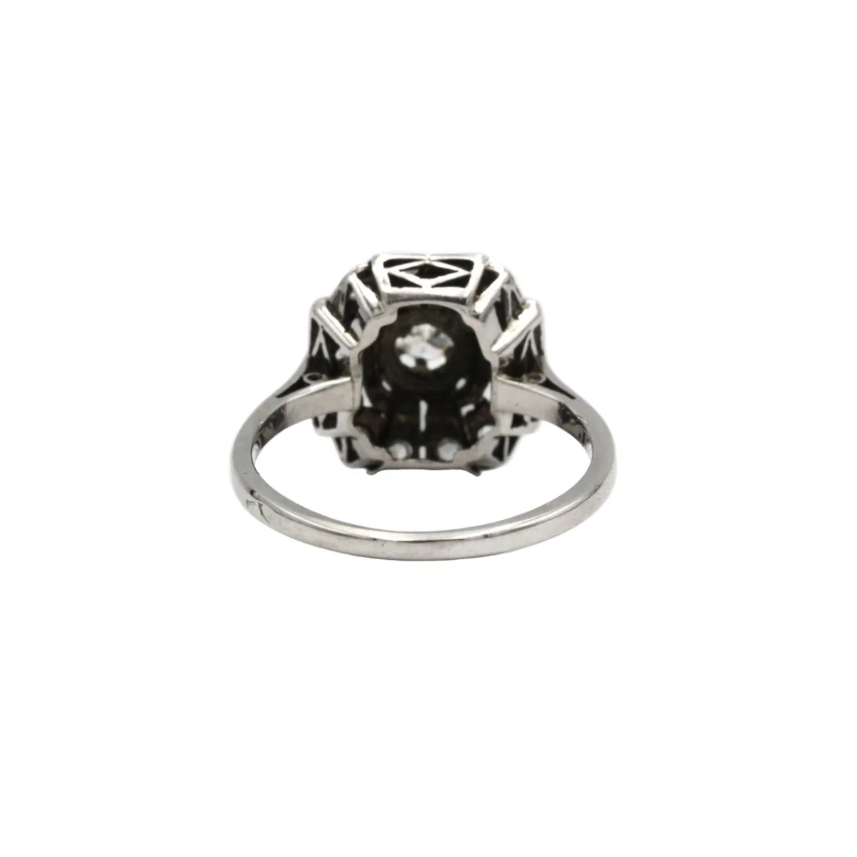 Bague Art Déco - Or, Platine & Diamants - Image 3