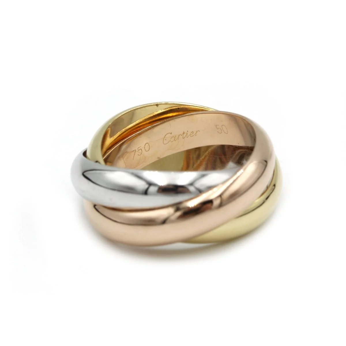 Bague Alliance CARTIER "Trinity" 3 ors - Image 2