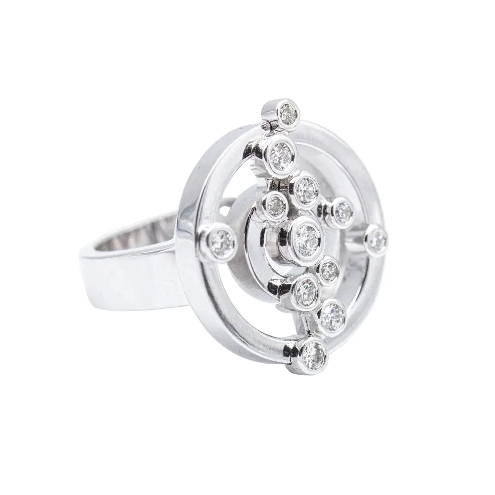 Bague ADAGIO en or blanc et diamants - Image 4