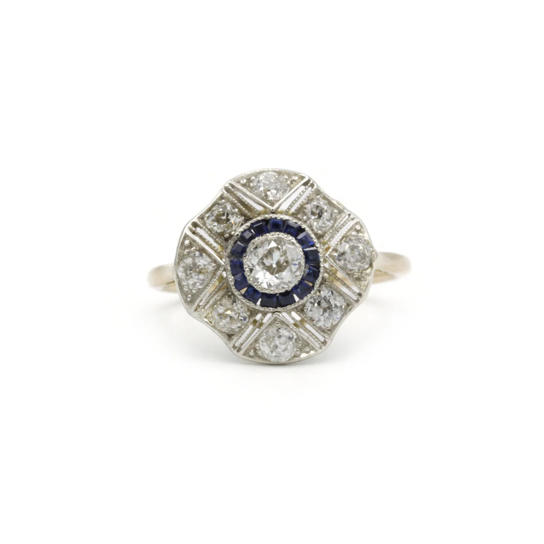 Bague - Or, Argent, Saphirs & Diamants