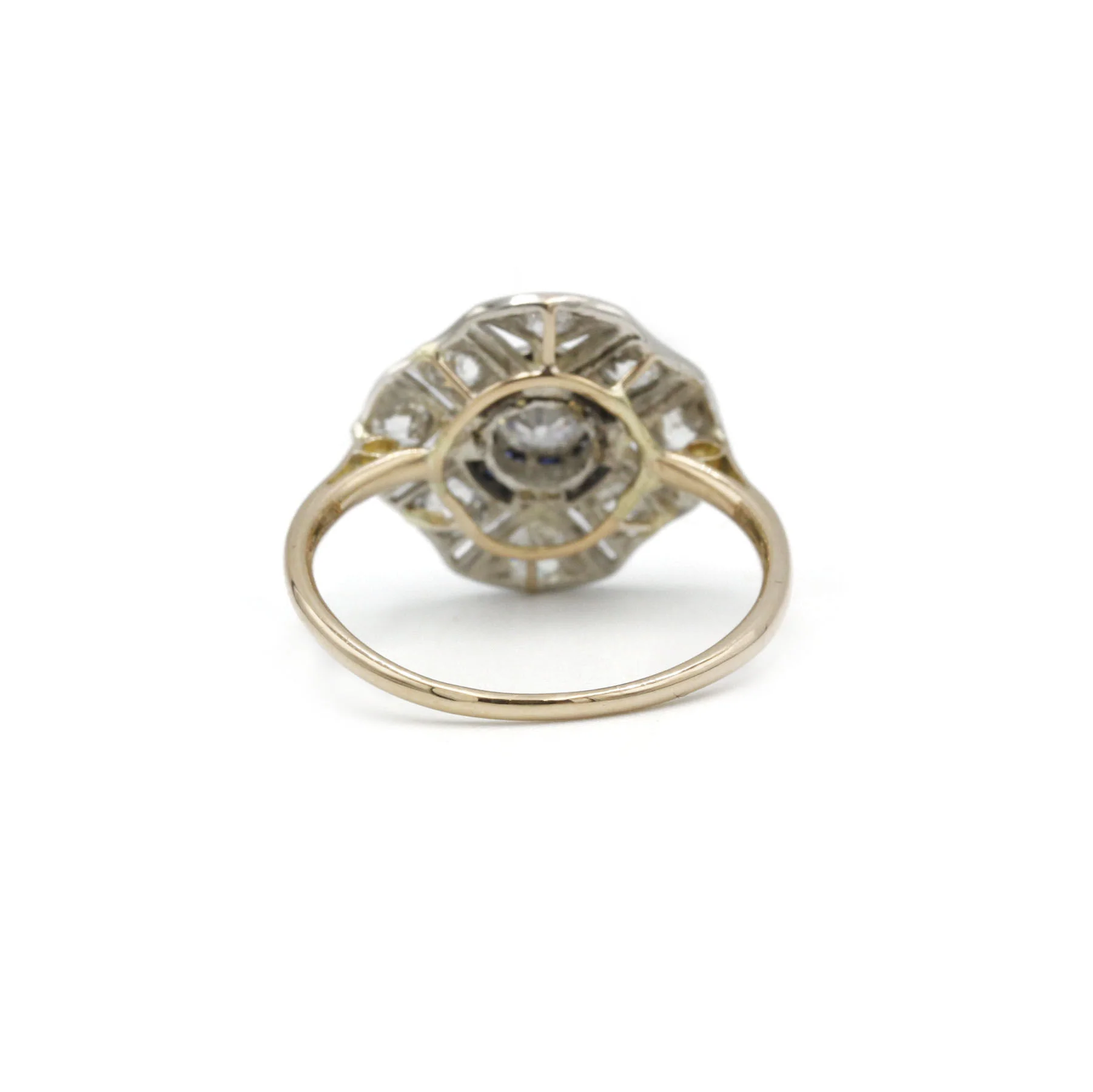Bague - Or, Argent, Saphirs & Diamants - Image 3