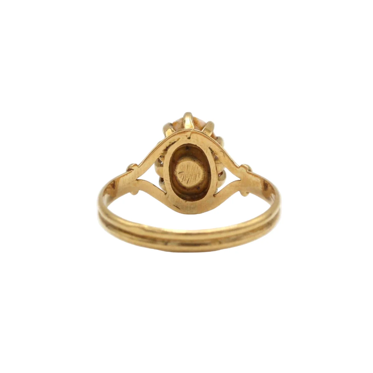 Bague en or jaune et perle - Image 4