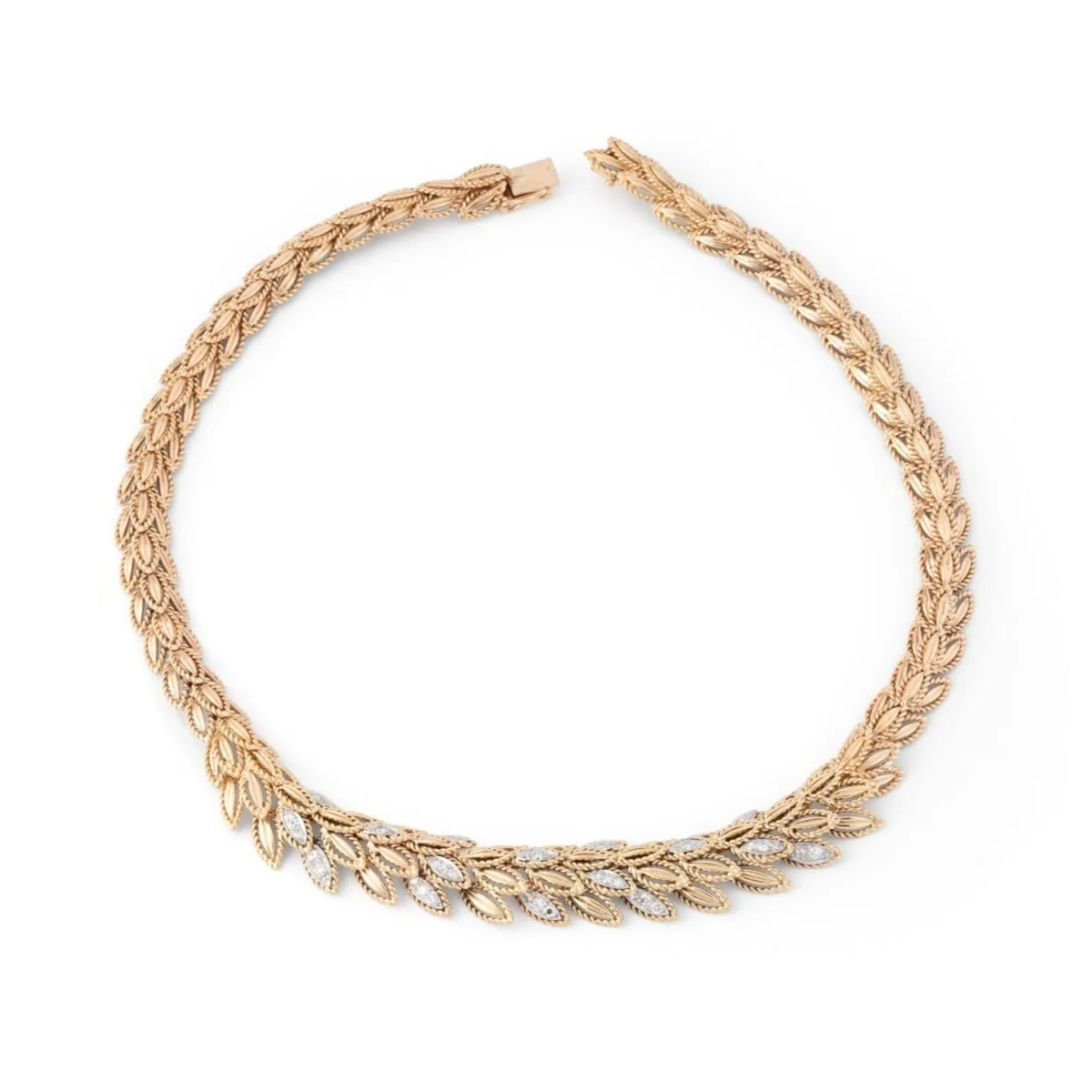 Collier "LIV" en or jaune et diamant