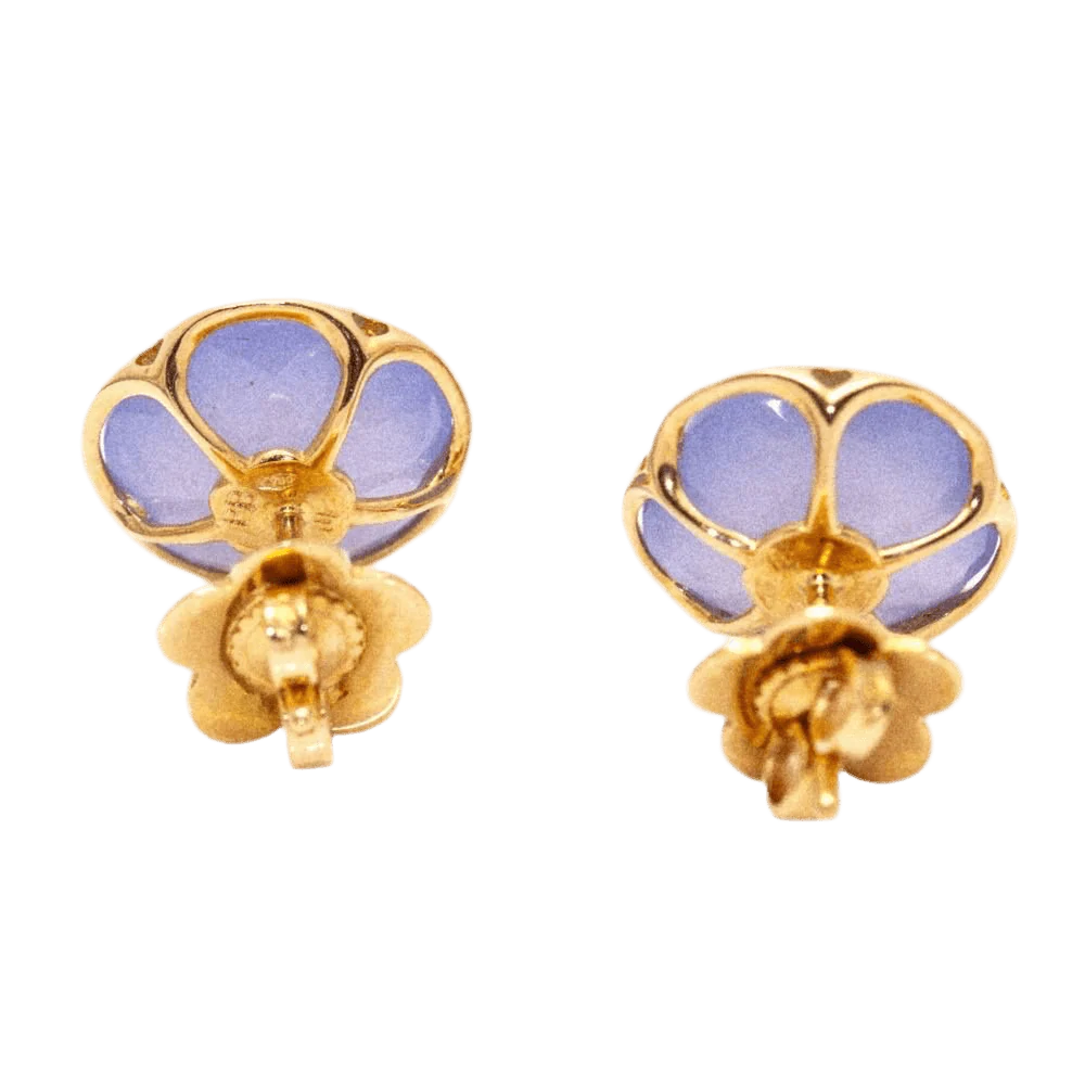 Boucles d'oreilles PASQUALE BRUNI "Bon Ton" en or rose et calcédoines - Image 4