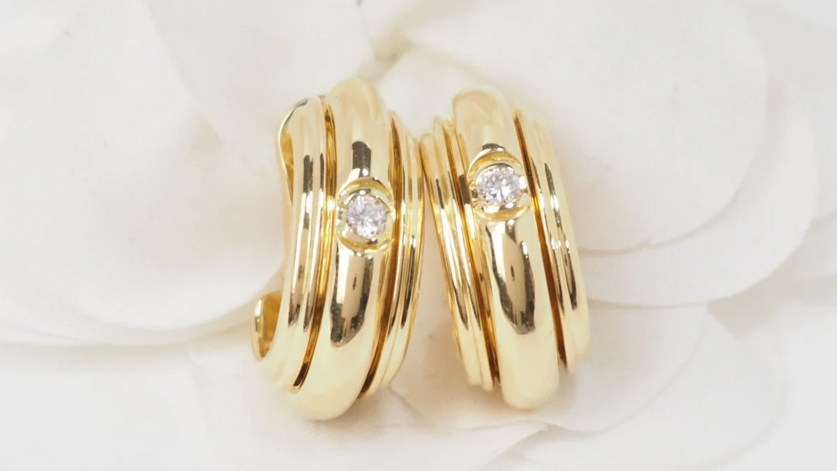 Boucles d'oreilles PIAGET "Possession" en or jaune et diamant - Image 3