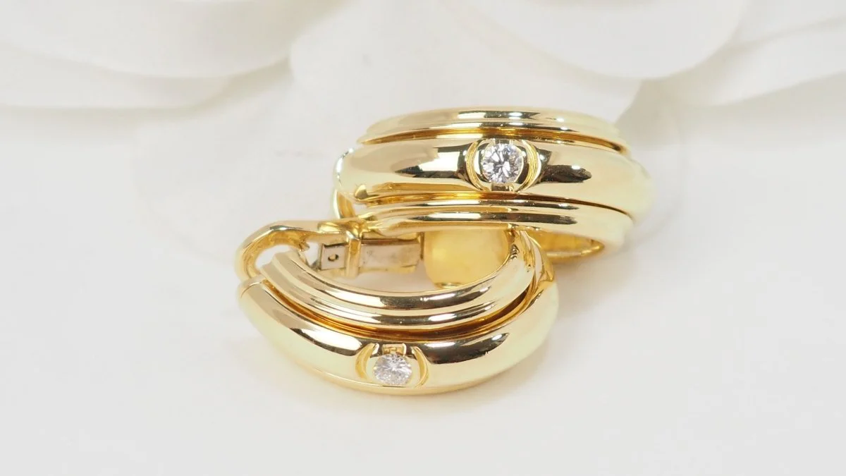 Boucles d'oreilles PIAGET "Possession" en or jaune et diamant - Image 8