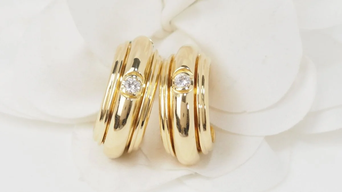 Boucles d'oreilles PIAGET "Possession" en or jaune et diamant - Image 9