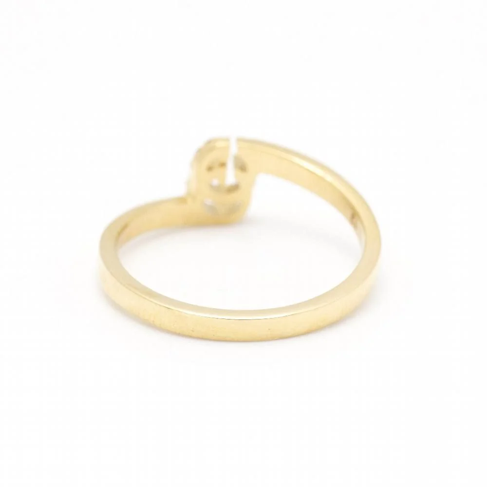 Bague GUCCI en or jaune avec diamants d'occasion - Image 3
