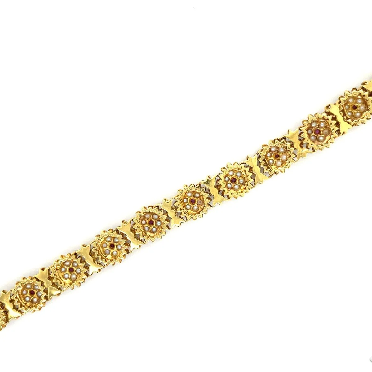 Bracelet en émail et or jaune - Image 7