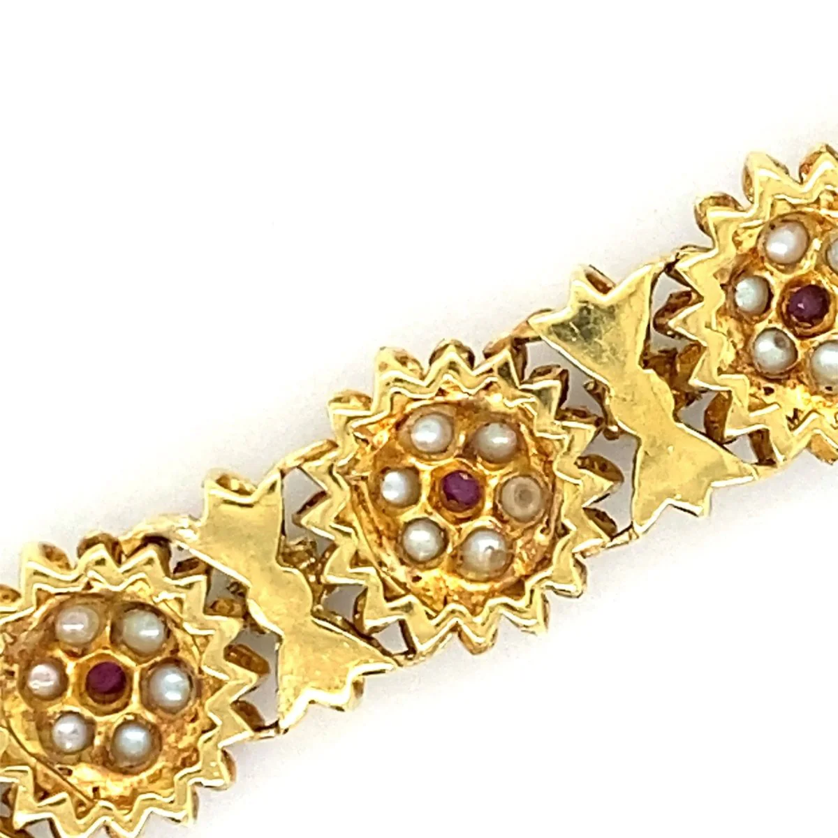 Bracelet en émail et or jaune - Image 8