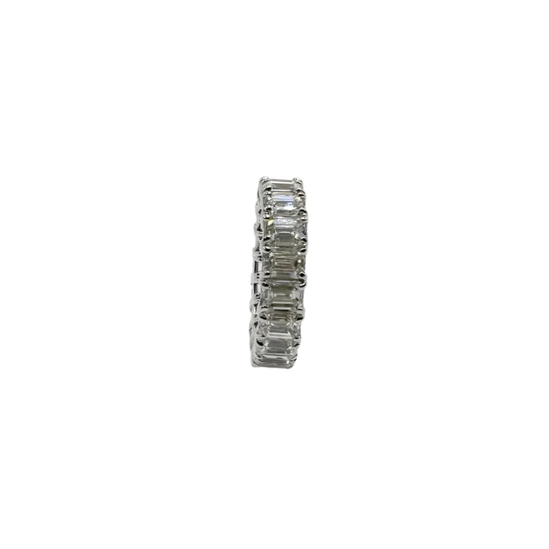 Bague Alliance en or blanc et diamants - Image 2