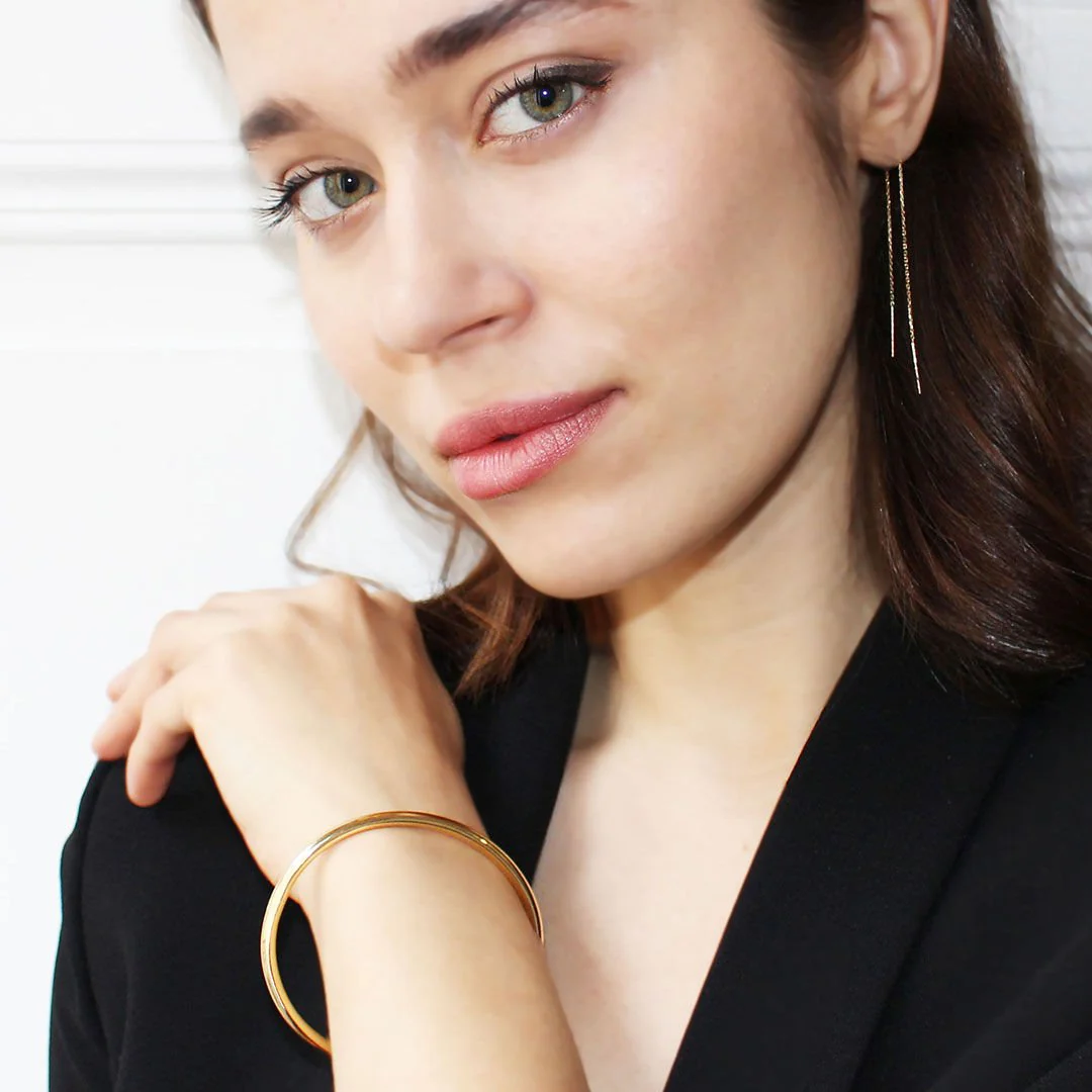 Bracelet Jonc en or jaune - Image 2