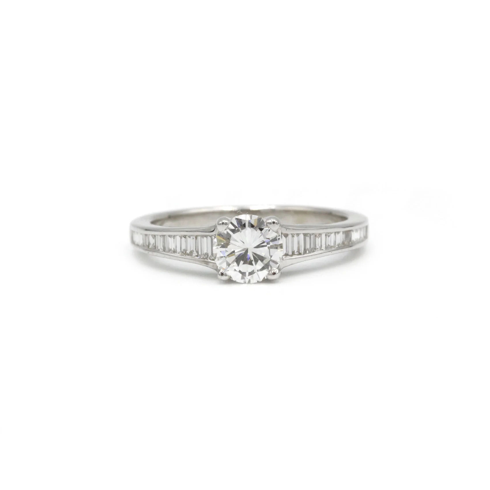Solitaire Accompagné - 0,72 Carat F SI1