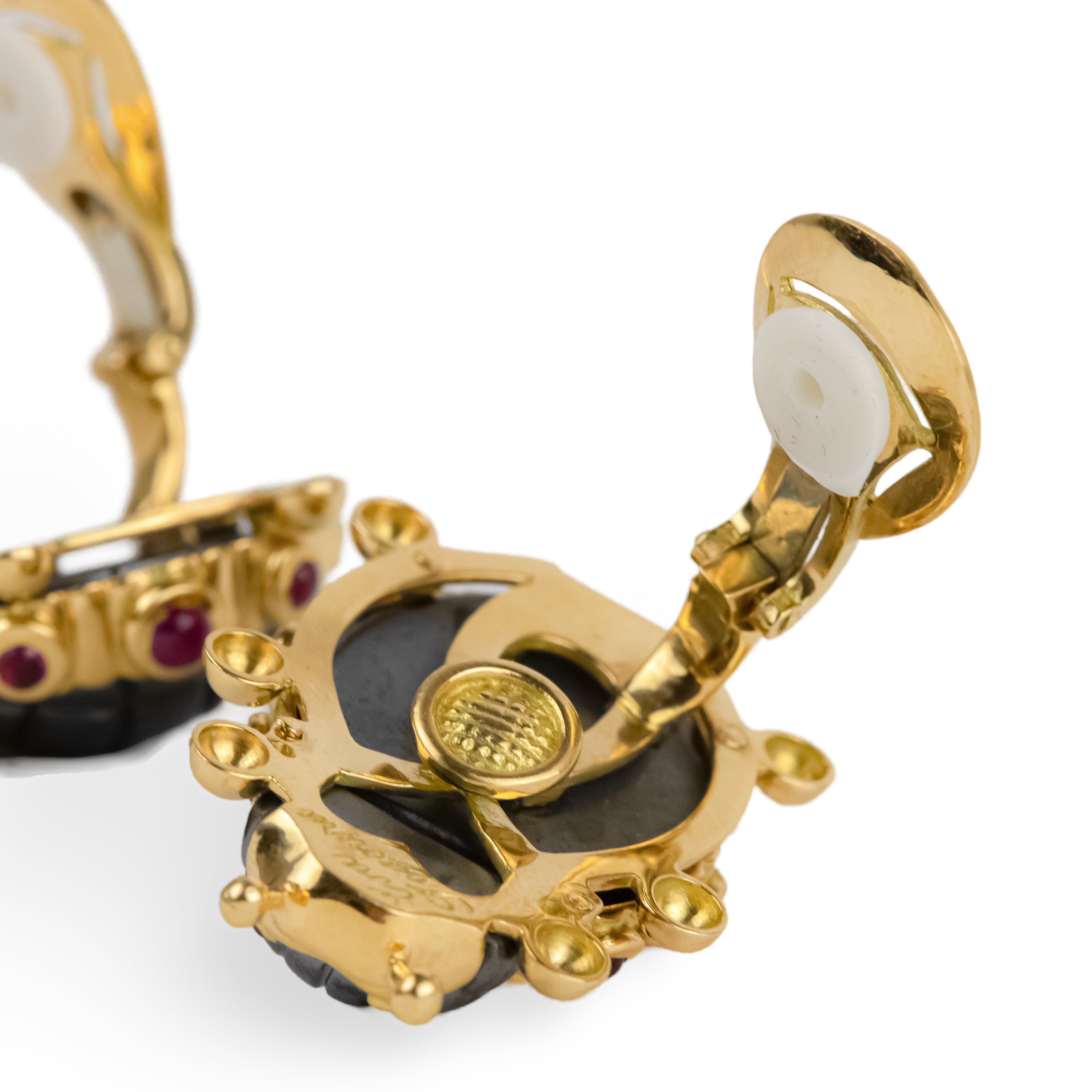 Parure Eva SEGOURA en or jaune, hématite et diamants - Image 6