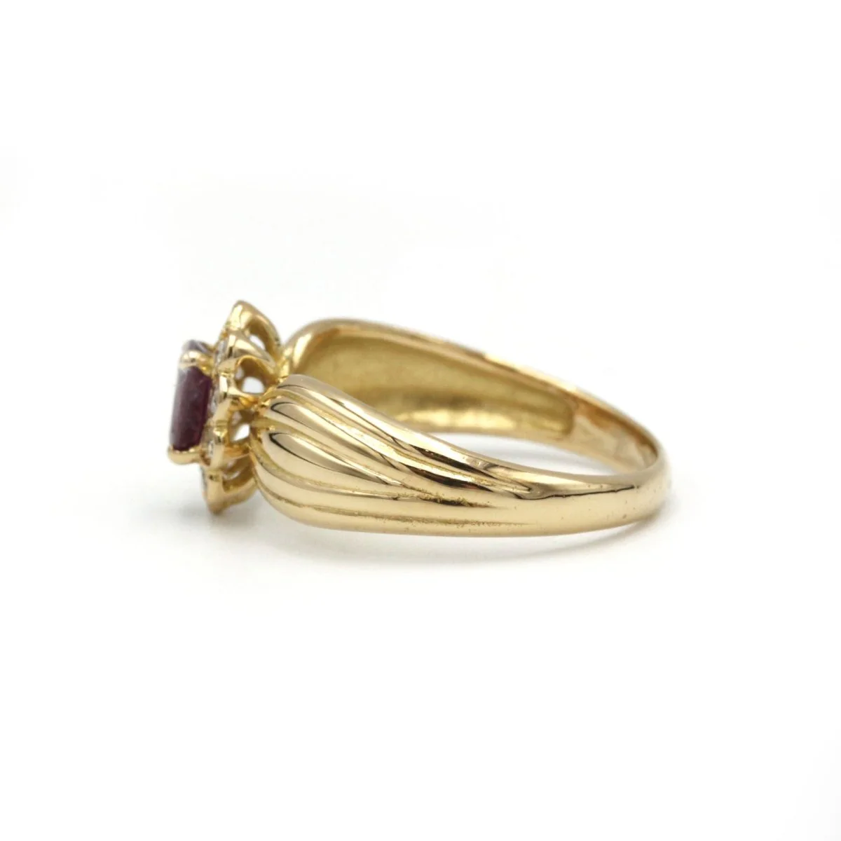 Bague - Or jaune, Diamants & Rubis - Image 2