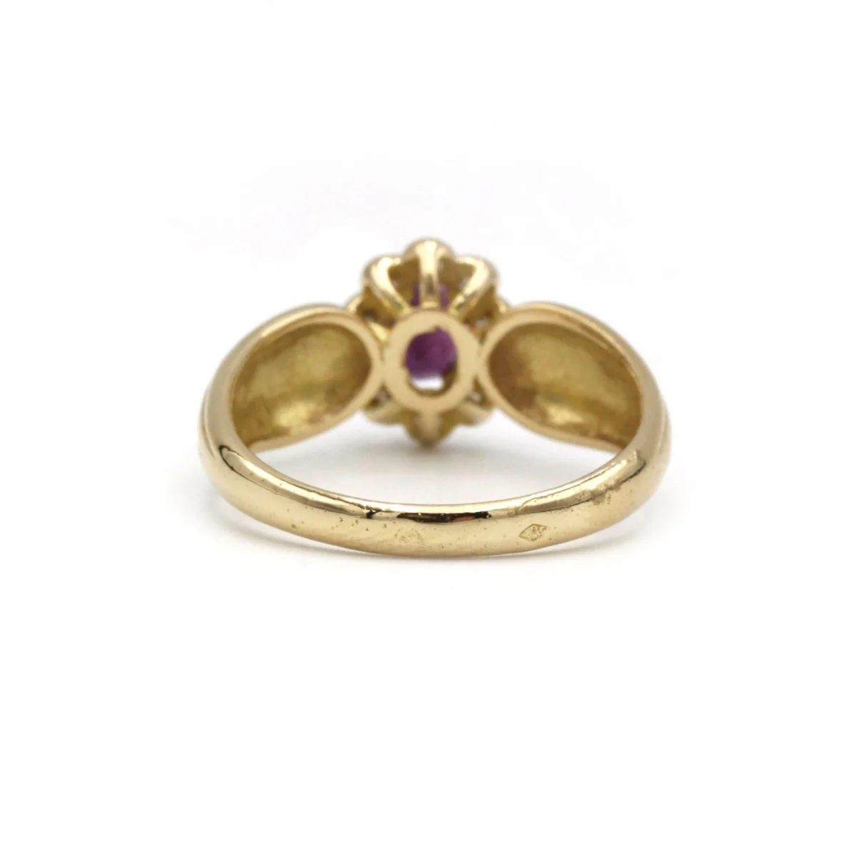 Bague - Or jaune, Diamants & Rubis - Image 3
