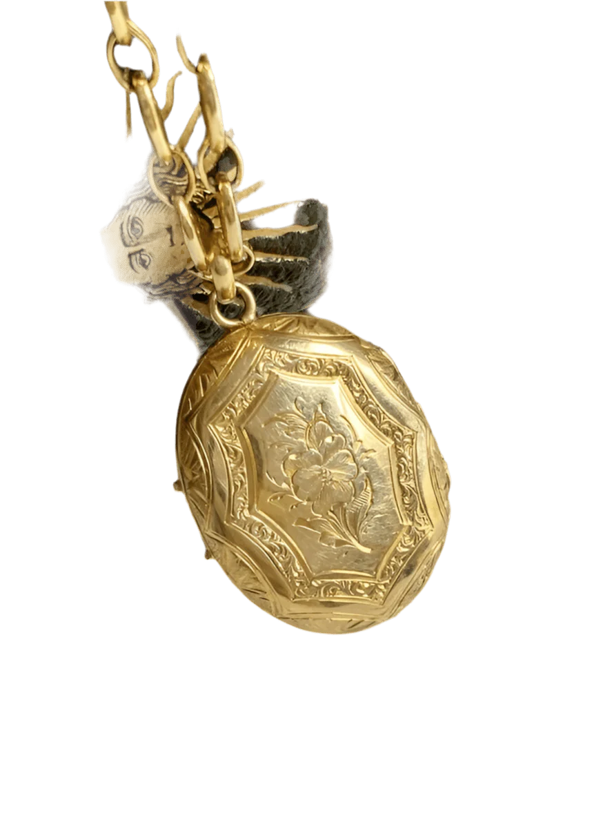 Médaille en or jaune, émail, perles et rubis - Image 4