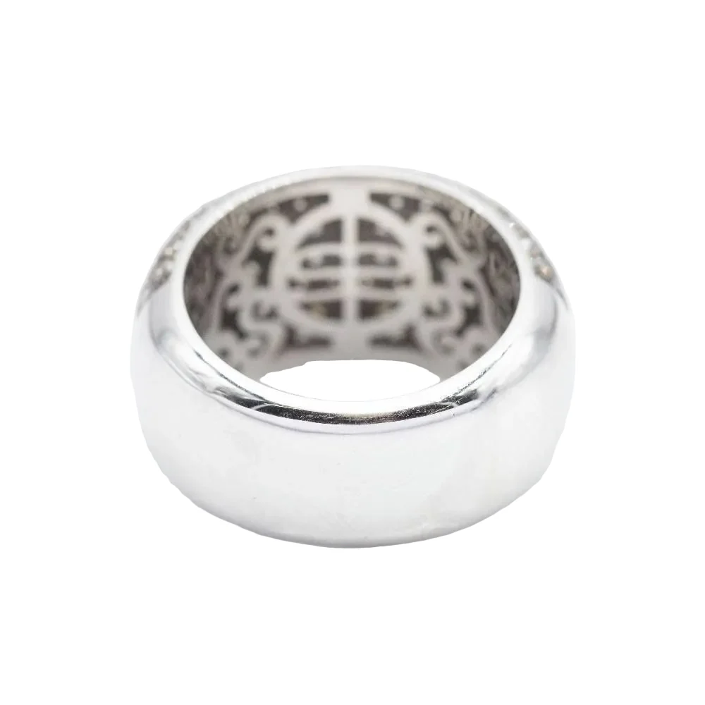 Bague Bandeau en or blanc, or rose et diamants - Image 6