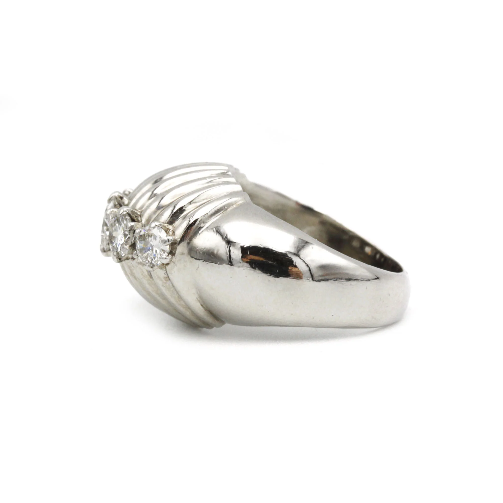Bague - Platine et Diamants - Image 2